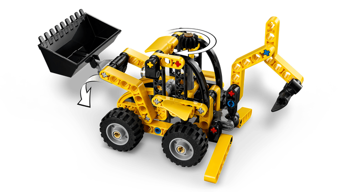 LEGO Technic: Retroescavadora, 104 Pe&ccedil;as (42197) image number 2