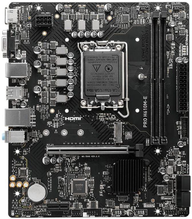 Motherboard MSI PRO H610M-E image number 1