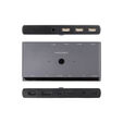 Switch Comutador KVM Nanocable 2xUSB-C para 3 &times; USB-A + 2 &times; USB-C Power Delivery (PD) + HDMI + DisplayPort + &aacute;udio image number null