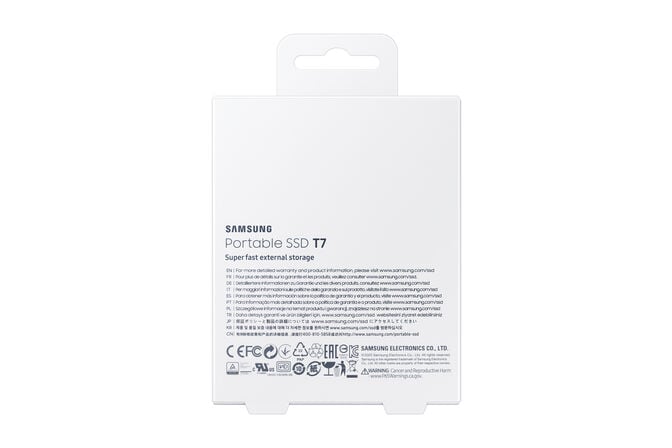 SSD Externo Samsung T7 1TB USB3.2 Gen2 Preto (1050/1000MB/s) image number 8
