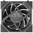 Ventoinha Lian Li UNI FAN TL120 LCD FLEX Wireless Preto 120mm (Pack 3) image number null