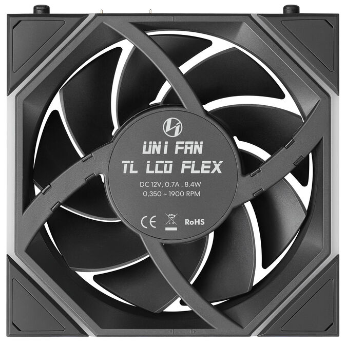 Ventoinha Lian Li UNI FAN TL120 LCD FLEX Wireless Preto 120mm (Pack 3) image number 7