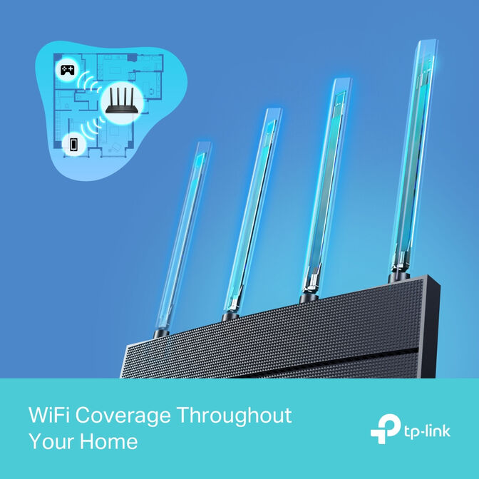 Router TP-Link Archer AX12 AX1500 Dual-Band WiFi 6 Gigabit image number 4