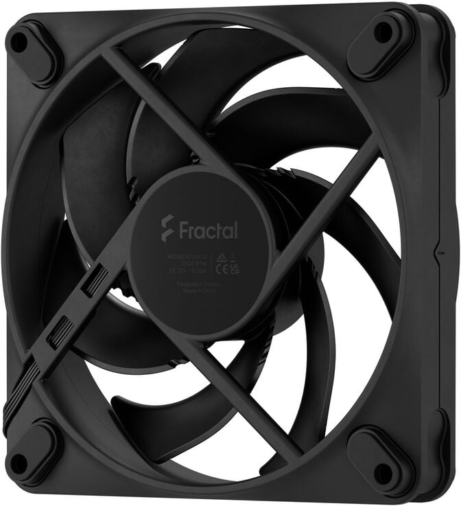 Ventoinha Fractal Design Momentum 12 120mm 2200RPM 4 Pinos PWM Preta image number 5