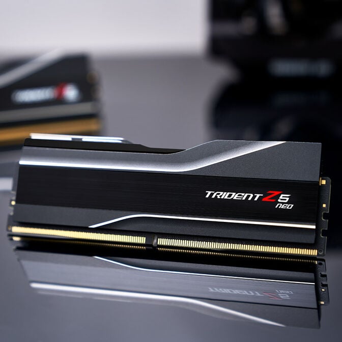 G.Skill Kit 64GB (2 x 32GB) DDR5 6000MHz Trident Z5 Neo EXPO CL30 Black - F5-6000J3040G32GX2-TZ5N image number 7