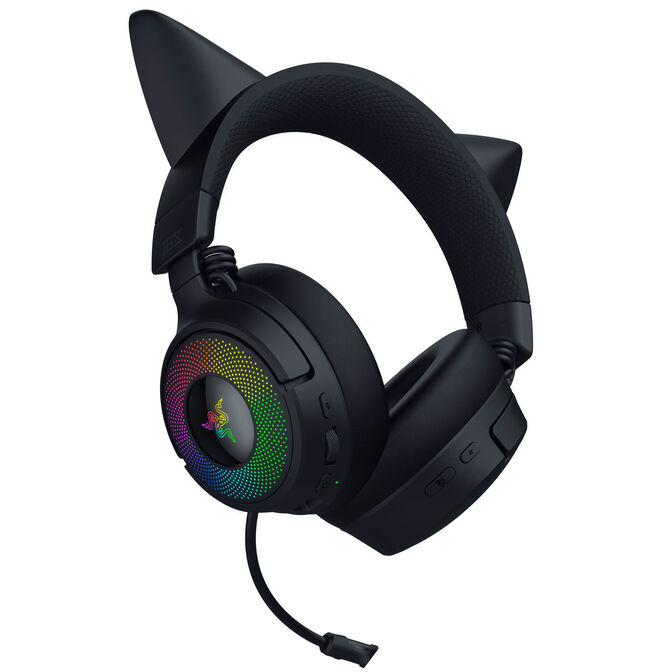 Headset Razer Kraken Kitty V3 Pro Wireless/Bluetooth Preto image number 2