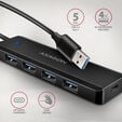 Travel Hub AXAGON HUE-C1A 4x USB3.2 Gen 1 USB-C power IN, w, Type-A - 20cm image number null
