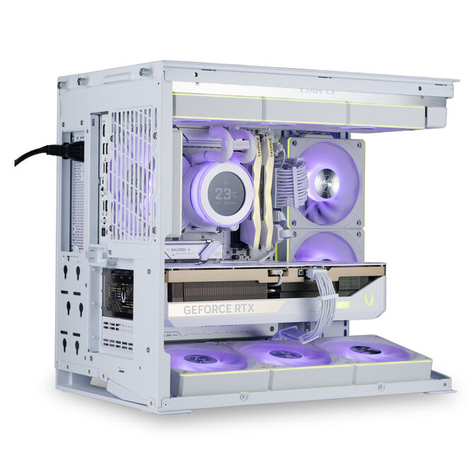 Computador King Mod Gamer-PC Lian Li Ryzen 7 9850X3D 64GB DDR5 2TB RTX 5080 WiFi W11 - White Edition image number 2