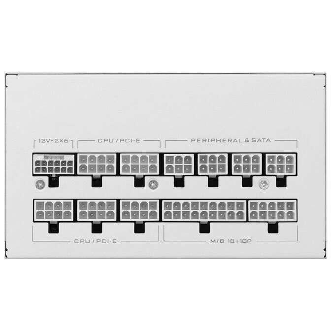 Fonte Modular Lian Li SX 1200W 80+ Platinum Branco image number 4
