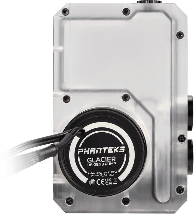 Reservat&oacute;rio + Bomba Phanteks Glacier EZ-Fit D5 140 - Branco image number 2