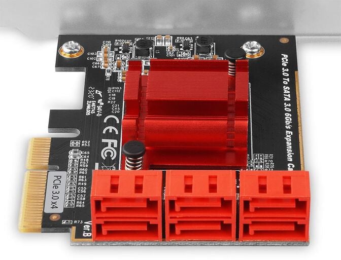 Controlador AXAGON PCES-SA6 PCIe Controller 6x internal SATA 6G port + LP image number 2