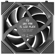 Ventoinha Lian Li UNI FAN TL120 LCD FLEX Wireless Reverse Blade Preto 120mm (Pack 3) image number null