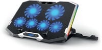 Cooler de Port&aacute;til Ewent com 6 Ventoinhas at&eacute; 15.6" 6 Vel. RGB