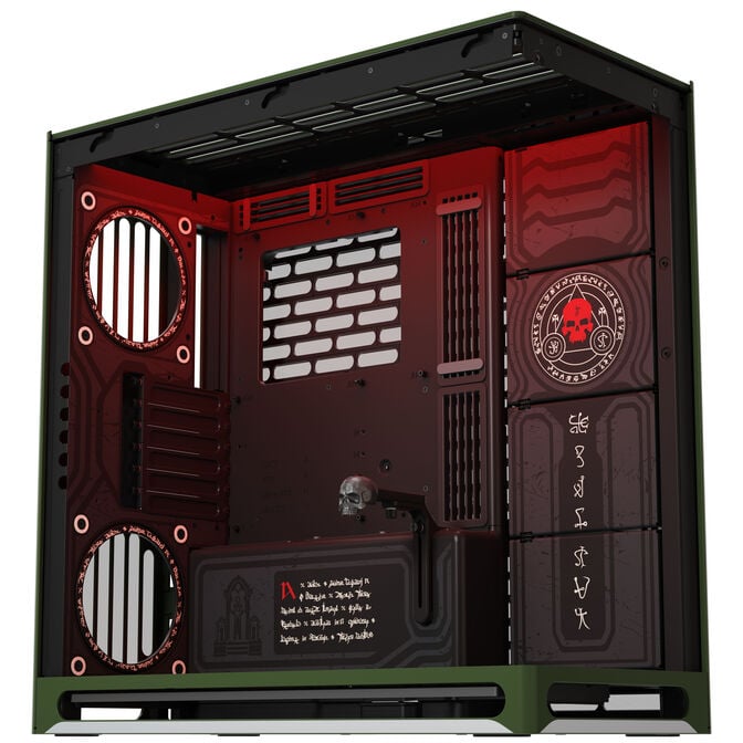 Caixa ATX HAVN HS 420 Base Preto DOOM The Dark Ages Limited Edition image number 2