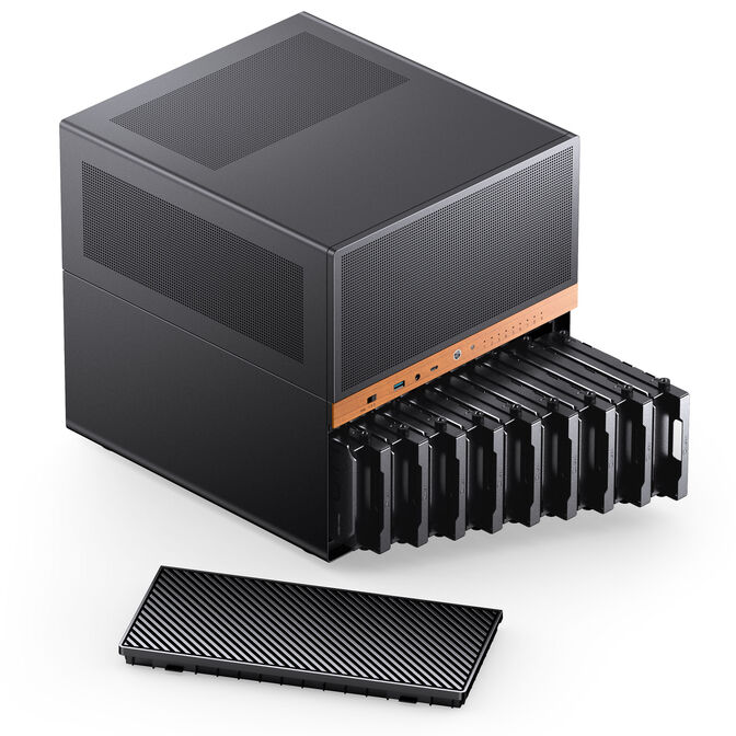Caixa Micro-ATX Jonsbo N6 Preto image number 7