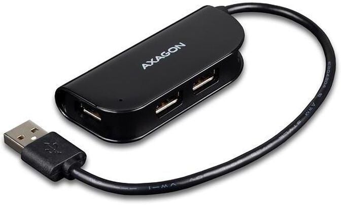 HUB USB AXAGON HUE-X4B 4x USB2.0 READY Preto image number 0