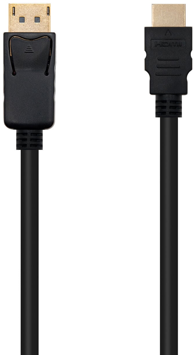 Cabo Conversor Nanocable DisplayPort/M > HDMI/M 0.5 M Preto image number 1
