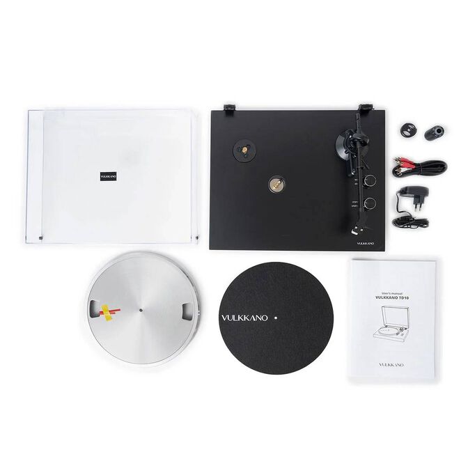 Gira-discos Vulkkano TD10 10W Bluetooth USB Preto image number 7