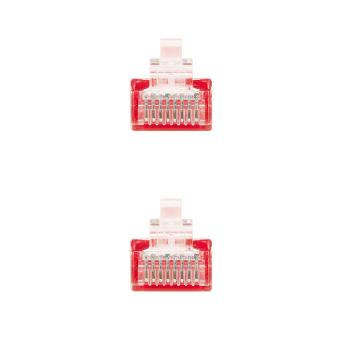 Cabo de Rede Nanocable RJ45 CAT.6 UTP AWG24 30 CM Vermelho image number 2