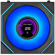 Ventoinha Lian Li UNI FAN SL120 LCD Infinity FLEX Wireless Reverse Blade Preto 120mm (Pack 3) image number null