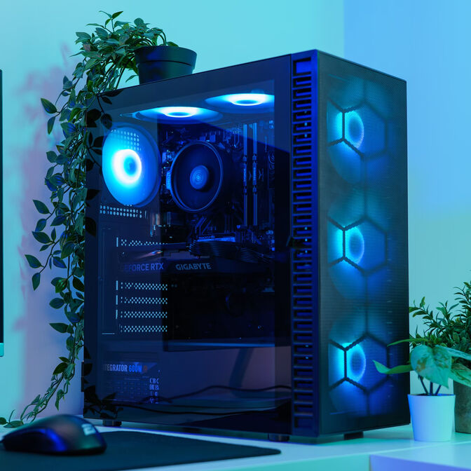 Computador Mach 1  Gamer-PC Ryzen 5 5600 16GB DDR4 1TB RTX 4060 WiFi W11 image number 1