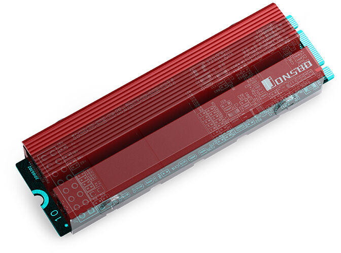 Cooler Jonsbo M.2 -6 SSD Vermelho image number 4