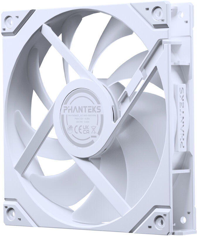 Ventoinha Phanteks M25&nbsp;Gen2&nbsp;140mm PWM Fan&nbsp;Reversed Airflow&nbsp;DRGB Branco (Pack 3) image number 2