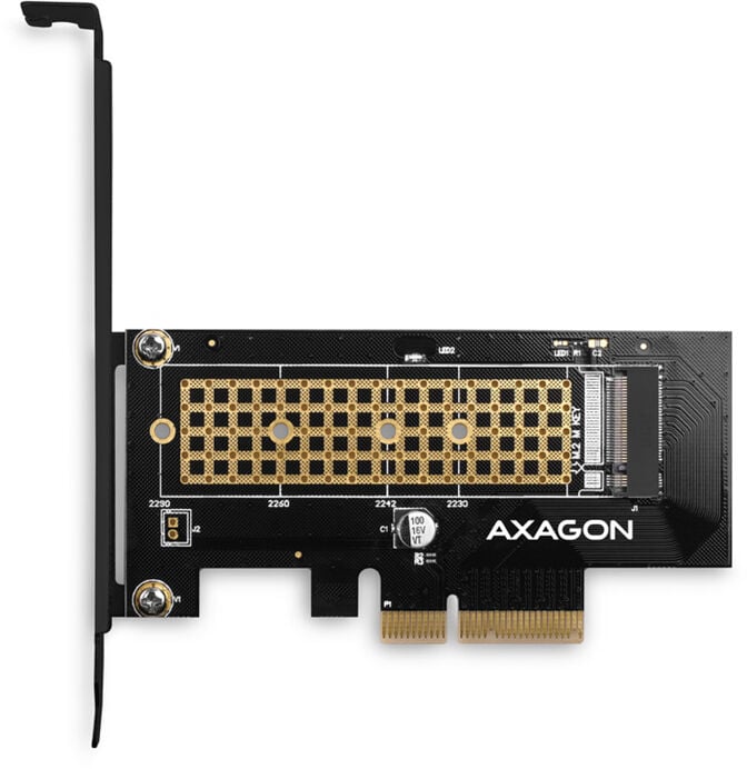Adaptador PCIe-3.0-x4 AXAGON PCEM2-N, 1x M.2/NVMe/SSD com dissipador passivo image number 4