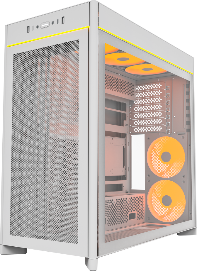 Caixa ATX Montech HS01 Pro Branco image number 1