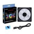 Ventoinha Lian Li UNI FAN SL140 Infinity Wireless RGB Reverse Blade PWM Preto 140mm image number null
