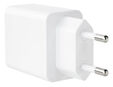 Carregador Tooq USB-C QC 3.0 (20W) + USB-A QC 3.0 (18W) Branco image number null