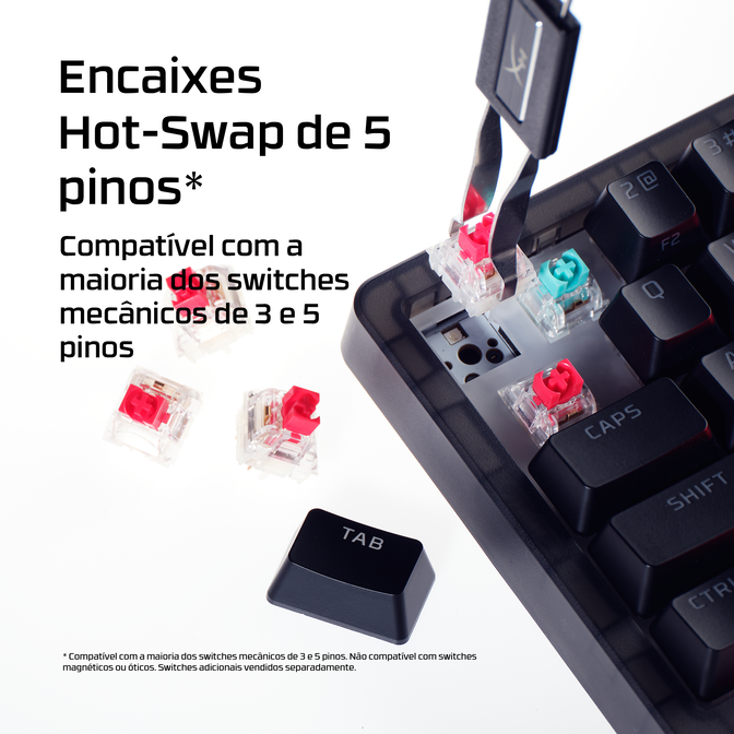 Teclado HyperX Origins 2 65 RGB Gaming PT Linear Switches image number 8