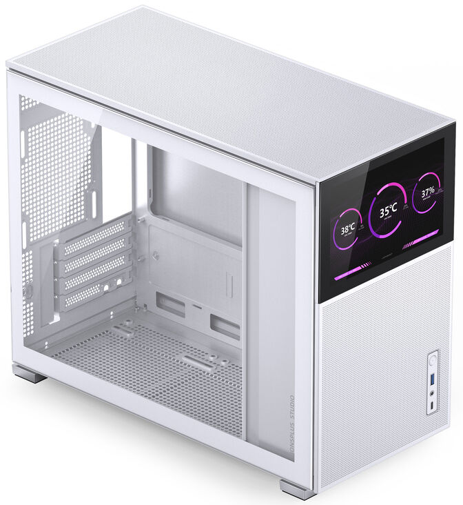 Caixa Micro-ATX Jonsbo D31 MESH com Visor Vidro Temperado Branco image number 2