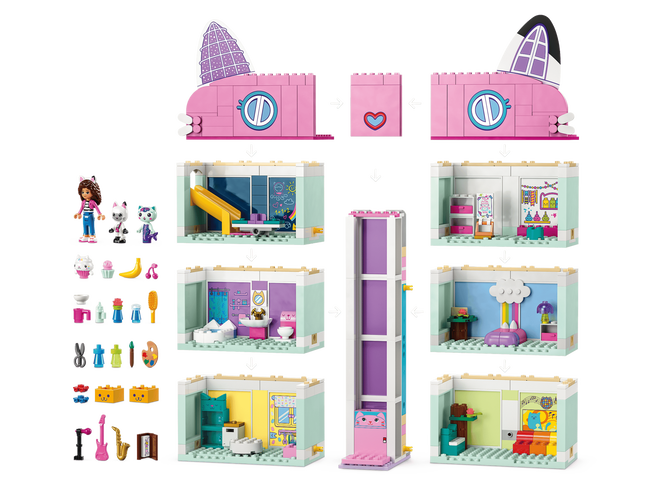 LEGO Gabbys Dollhouse: Casa M&aacute;gica da Gabby, 498 Pe&ccedil;as (10788) image number 3