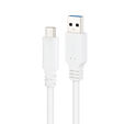 Cabo USB 3.1 Gen2 10Gbps 3A Nanocable USB-C/M > USB-A/M 2 M Branco image number null