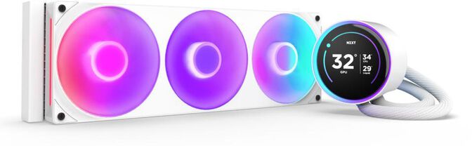 Water Cooler CPU NZXT Kraken Elite 360 (2025) RGB Branco image number 0