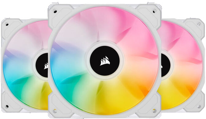 Ventoinha Corsair iCUE SP120 RGB ELITE PWM Branca 120MM (Pack 3) c/ Lighting Node CORE image number 0