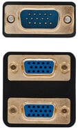 Cabo Bifurcador Nanocable SVGA(3C/9), VGA/M-2xVGA/F 20 CM image number null