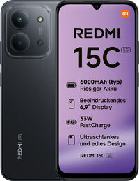 Smartphone Xiaomi Redmi 15C 5G 6.9" (4 / 128GB) 120Hz Preto