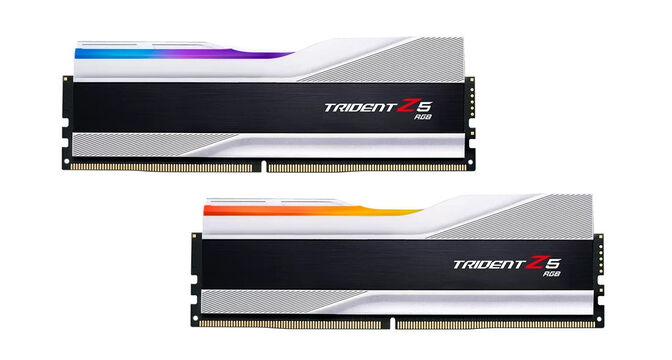 G.Skill Kit 32GB (2 x 16GB) DDR5 6000MHz Trident Z5 RGB CL36 Silver - F5-6000J3636F16GX2-TZ5RS image number 0