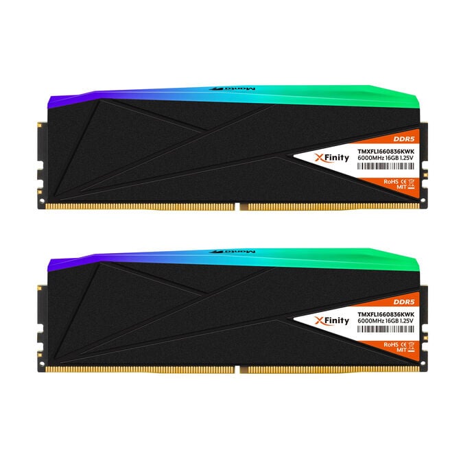 V-Color Kit 32GB (2 x 16GB) DDR5 6000MHz Manta Xfinity RGB Preto CL30 image number 2