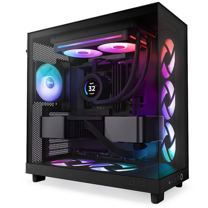 Ventoinha NZXT F280 RGB Core Single-Frame Pretas - Dupla Vento&iacute;nha 140mm (280mm) image number 4