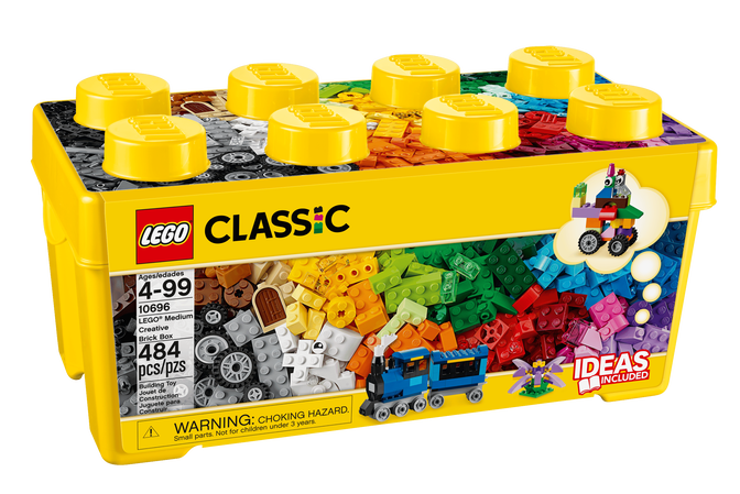 LEGO Classic: Caixa M&eacute;dia de Pe&ccedil;as Criativas, 484 Pe&ccedil;as (10696) image number 0