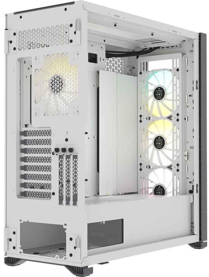 Caixa E-ATX Corsair iCUE 7000X Airflow RGB Smart Branco Vidro Temperado image number 3