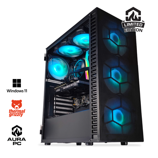 Computador AURA Limited-PC Intel i5 14400F 32GB DDR5 1TB RTX 5060 Ti 16GB W11 Bonus