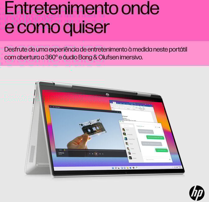Port&aacute;til HP Pavilion X360 2-in-1 14-ek1025np 14" i7-1335U 16GB 512GB Intel Iris Xe FHD Touch W11 image number 2