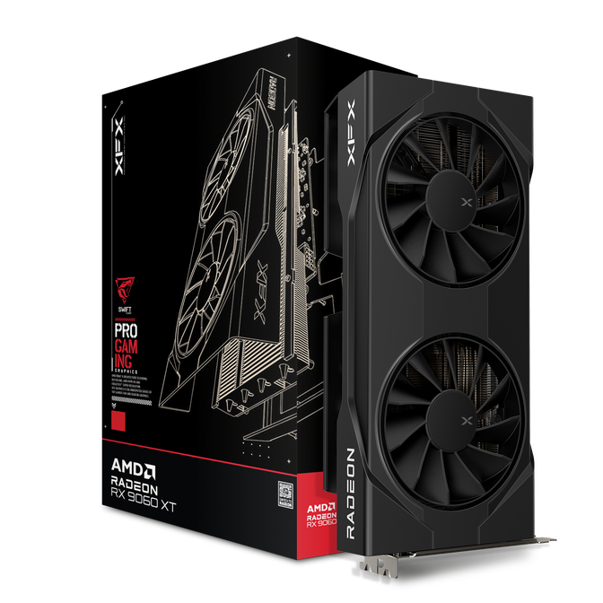 Gr&aacute;fica XFX Radeon RX 9060 XT Swift OC Gaming 16GB GDDR6 image number 0