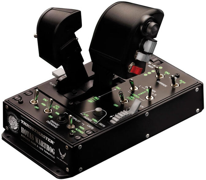 Joystick Thrustmaster HOTAS Warthog Dual Throttle Flight Sim Controller USB PC Preto image number 1