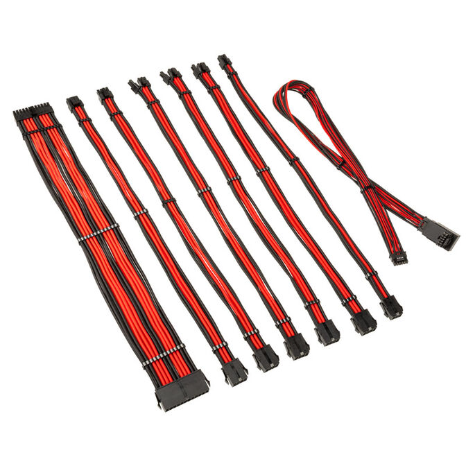 Kit de Extens&atilde;o Kolink Core Pro 12V-2x6 Type 1 - Jet Black/Racing Red image number 0
