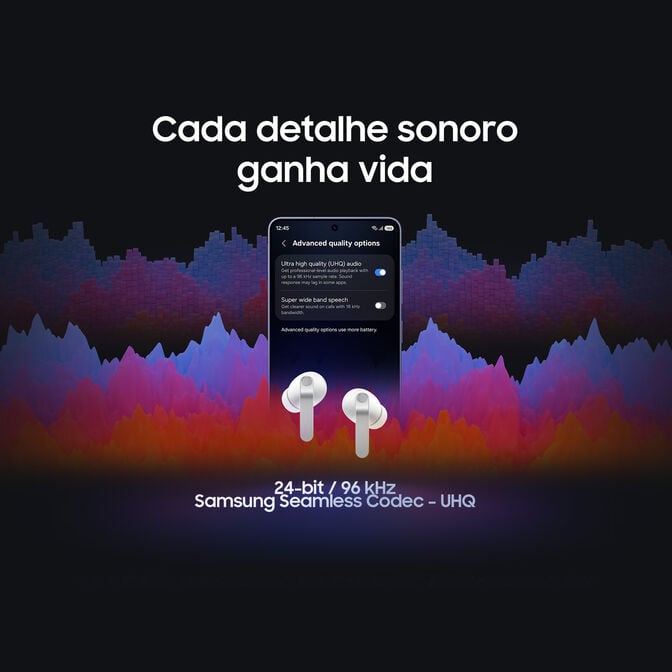 Earbuds Samsung Galaxy Buds 4 Pro Bluetooth Branco image number 3